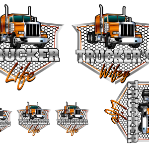 Trucker life/wifey - RTP DTF Transfer